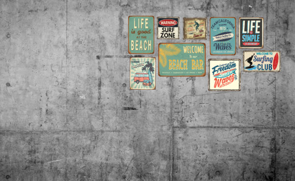 Papel mural Vintage surf